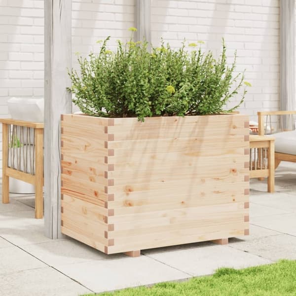 vidaXL Plantekasse 90x60x72 cm heltre furu