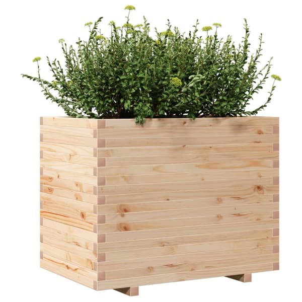 vidaXL Plantekasse 90x60x72 cm heltre furu