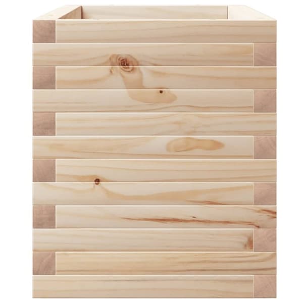 vidaXL Odlingslåda 110x40x49,5 cm massivt furuträ