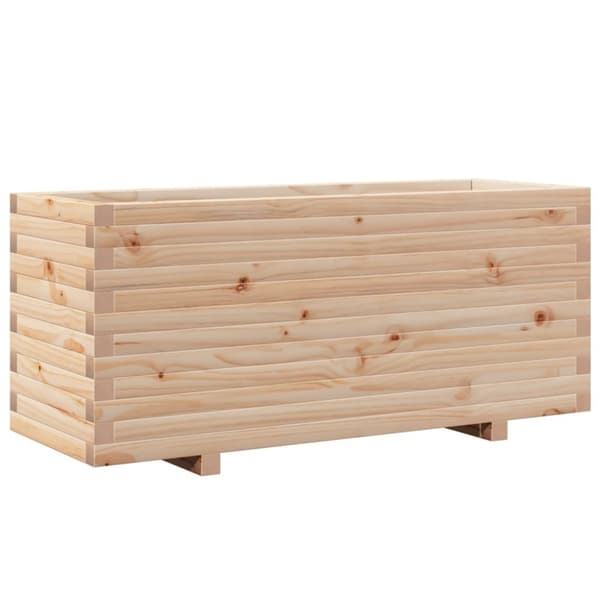 vidaXL Odlingslåda 110x40x49,5 cm massivt furuträ