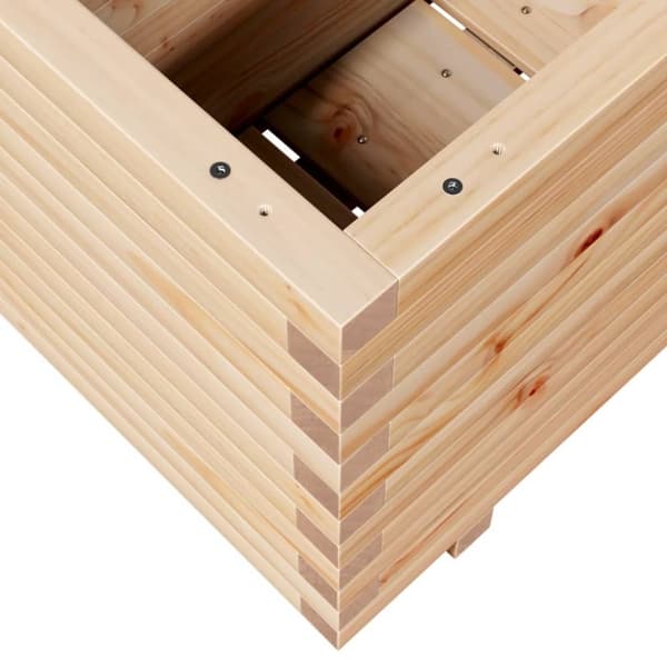vidaXL Odlingslåda 110x40x49,5 cm massivt furuträ