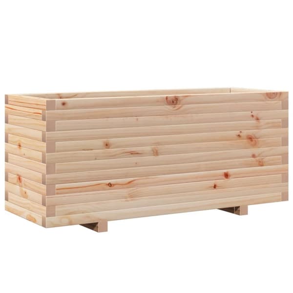 vidaXL Odlingslåda 110x40x49,5 cm massivt furuträ
