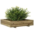 Miniatyrbilde 3 av 10: vidaXL Plantekasse 110x110x26,5 cm impregnert furu