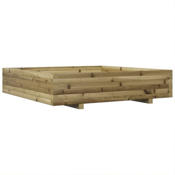 vidaXL Plantekasse 110x110x26,5 cm impregnert furu