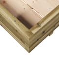 Miniatyrbilde 7 av 10: vidaXL Plantekasse 110x110x26,5 cm impregnert furu