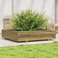 Miniatyrbilde 2 av 10: vidaXL Plantekasse 110x110x26,5 cm impregnert furu