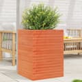 Miniatyrbilde 4 av 11: vidaXL Plantekasse voksbrun 50x50x68,5 cm heltre furu