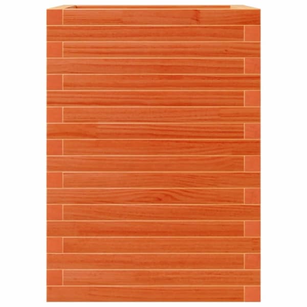 vidaXL Plantekasse voksbrun 50x50x68,5 cm heltre furu