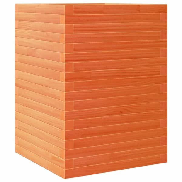 vidaXL Plantekasse voksbrun 50x50x68,5 cm heltre furu