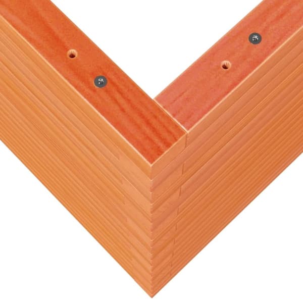 vidaXL Plantekasse voksbrun 50x50x68,5 cm heltre furu