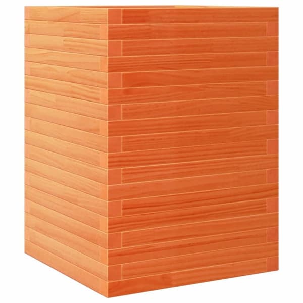 vidaXL Plantekasse voksbrun 50x50x68,5 cm heltre furu