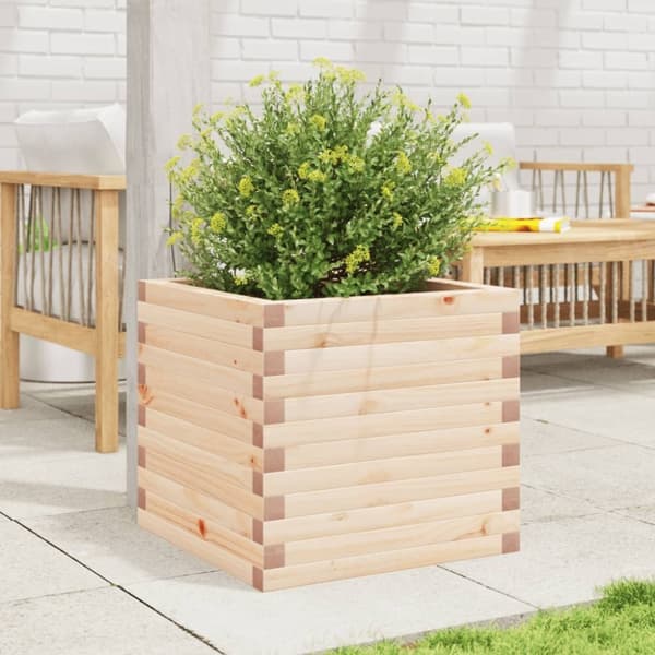 vidaXL Plantekasse 50x50x45,5 cm heltre furu