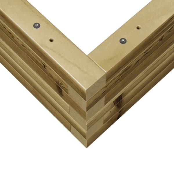 vidaXL Hageplantekasse 50x50x23 cm impregnert furu