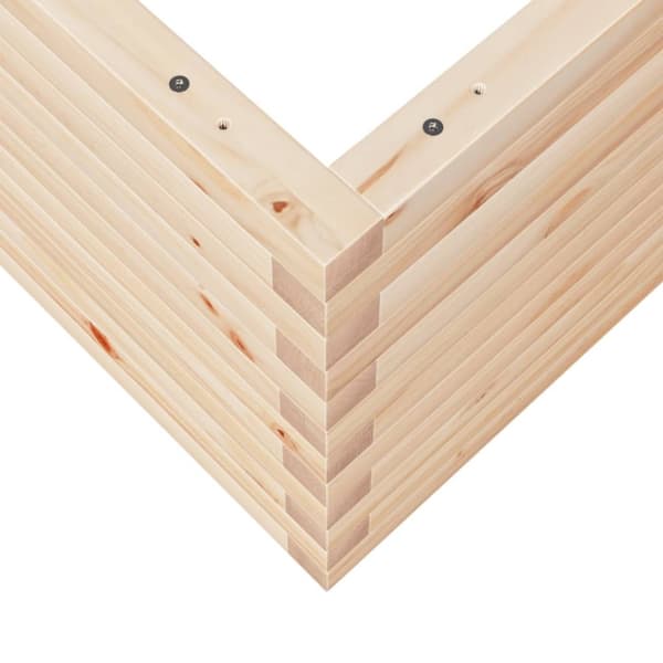vidaXL plantekasse 50x50x45,5 cm massivt fyrretræ