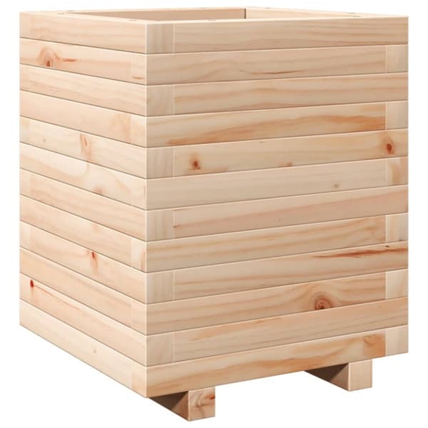 vidaXL plantekasse 40x40x49,5 cm massivt fyrretræ