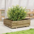 Miniatyrbillede 2 af 10: vidaXL plantekasse 80x80x26,5 cm imprægneret fyrretræ