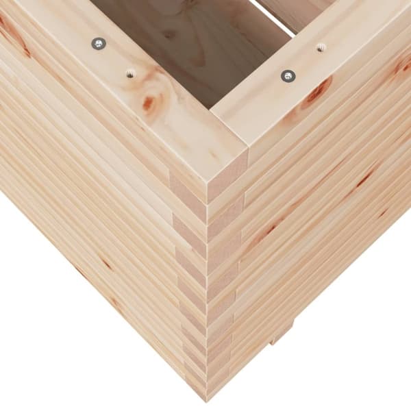 vidaXL plantekasse 70x70x72 cm massivt fyrretræ