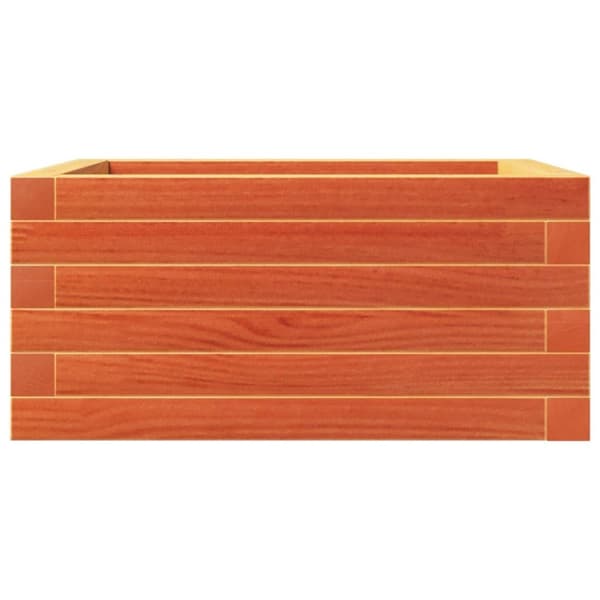 vidaXL plantekasse 50x50x23 cm massivt fyrretræ gyldenbrun