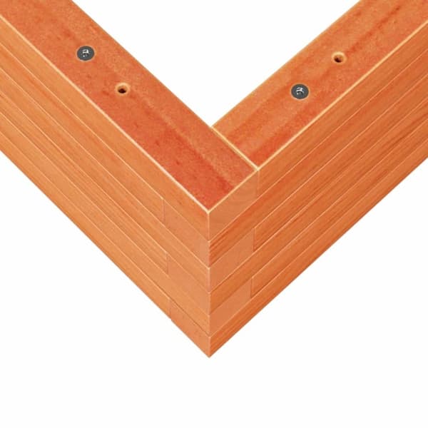 vidaXL plantekasse 50x50x23 cm massivt fyrretræ gyldenbrun