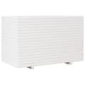 Miniatyrbilde 8 av 11: vidaXL Plantekasse hvit 110x60x72 cm heltre furu