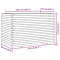 Miniatyrbilde 11 av 11: vidaXL Plantekasse hvit 110x60x72 cm heltre furu