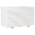 Miniatyrbilde 1 av 11: vidaXL Plantekasse hvit 110x60x72 cm heltre furu