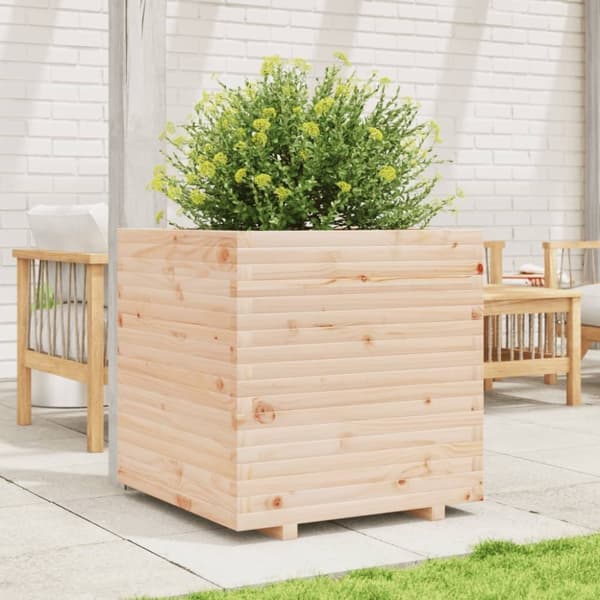 vidaXL Plantekasse 70x70x72 cm heltre furu
