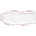 Miniatyrbilde 9 av 10: vidaXL Plantekasse voksbrun 80x80x26,5 cm heltre furu