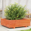 Miniatyrbilde 10 av 10: vidaXL Plantekasse voksbrun 80x80x26,5 cm heltre furu