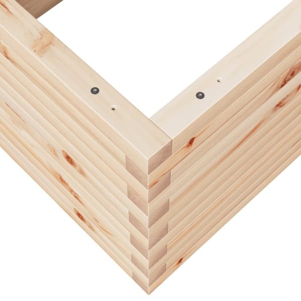 vidaXL plantekasse 110x60x45,5 cm massivt fyrretræ