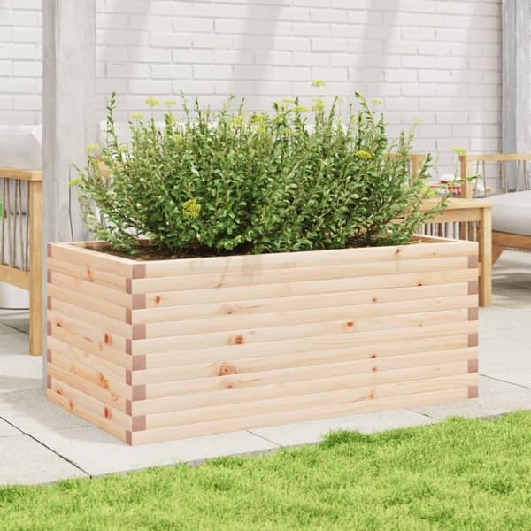 vidaXL plantekasse 110x60x45,5 cm massivt fyrretræ