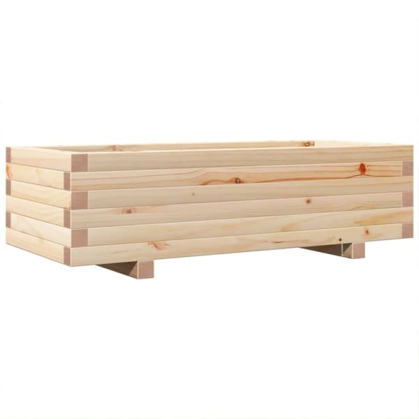 vidaXL plantekasse 90x40x26,5 cm massivt fyrretræ