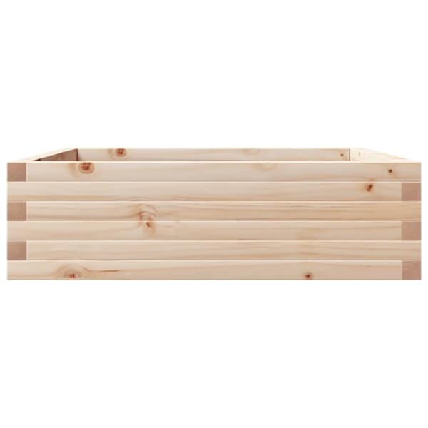 vidaXL plantekasse 80x80x23 cm massivt fyrretræ