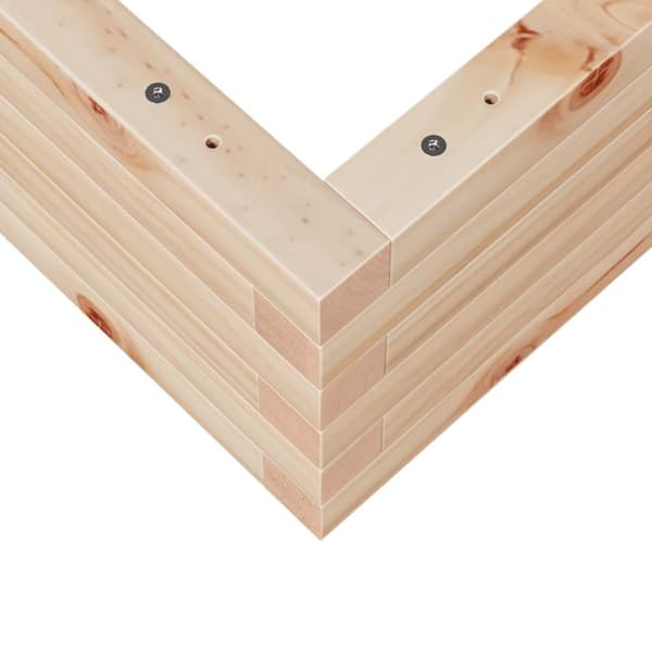 vidaXL plantekasse 80x80x23 cm massivt fyrretræ