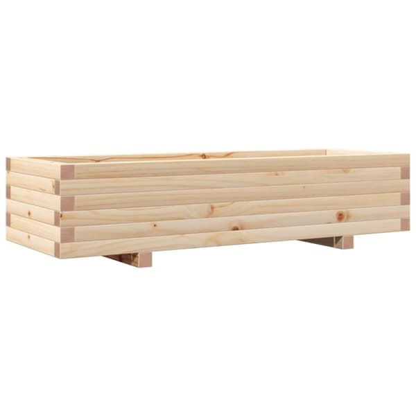 vidaXL plantekasse 110x40x26,5 cm massivt fyrretræ