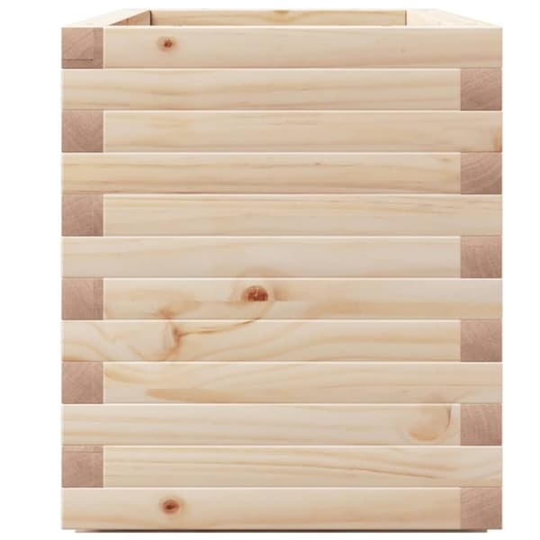 vidaXL plantekasse 90x40x49,5 cm massivt fyrretræ