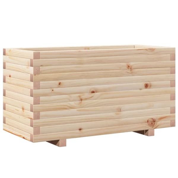 vidaXL plantekasse 90x40x49,5 cm massivt fyrretræ