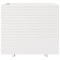 Miniatyrbilde 6 av 11: vidaXL Plantekasse hvit 80x80x72 cm heltre furu