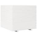 Miniatyrbilde 8 av 11: vidaXL Plantekasse hvit 80x80x72 cm heltre furu