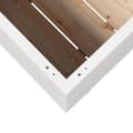 Miniatyrbilde 9 av 11: vidaXL Plantekasse hvit 80x80x72 cm heltre furu