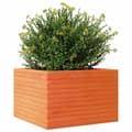 Miniatyrbilde 3 av 10: vidaXL Plantekasse voksbrun 70x70x45,5 cm heltre furu
