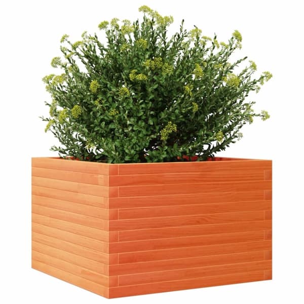 vidaXL Plantekasse voksbrun 70x70x45,5 cm heltre furu