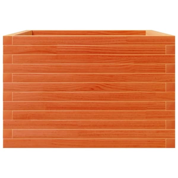 vidaXL Plantekasse voksbrun 70x70x45,5 cm heltre furu