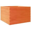Miniatyrbilde 1 av 10: vidaXL Plantekasse voksbrun 70x70x45,5 cm heltre furu