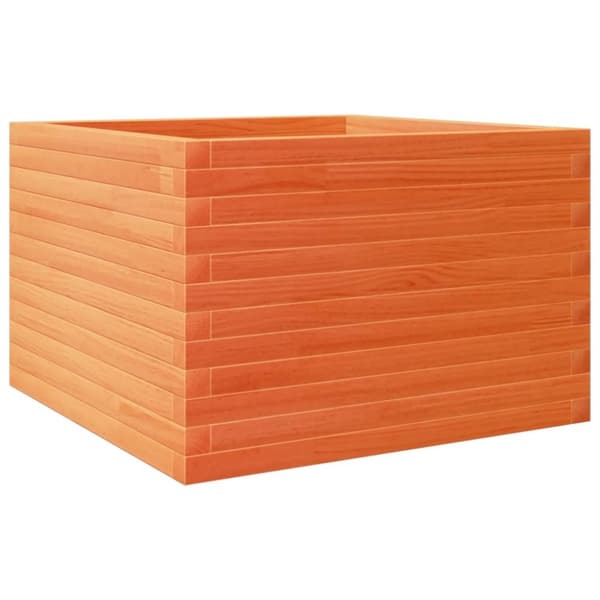 vidaXL Plantekasse voksbrun 70x70x45,5 cm heltre furu