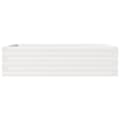 Miniatyrbilde 4 av 10: vidaXL Hageplantekasse hvit 90x60x23 cm heltre furu
