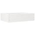Miniatyrbilde 6 av 10: vidaXL Hageplantekasse hvit 90x60x23 cm heltre furu