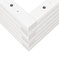 Miniatyrbilde 7 av 10: vidaXL Hageplantekasse hvit 90x60x23 cm heltre furu