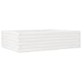 Miniatyrbilde 1 av 10: vidaXL Hageplantekasse hvit 90x60x23 cm heltre furu