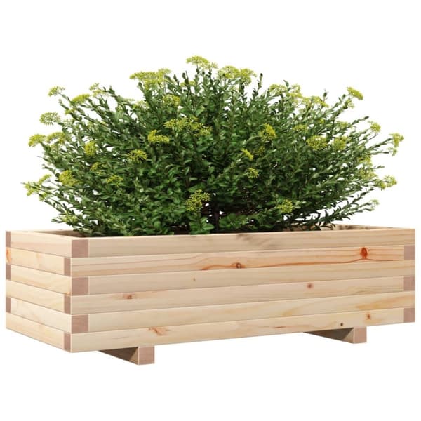 vidaXL Plantekasse 90x40x26,5 cm heltre furu